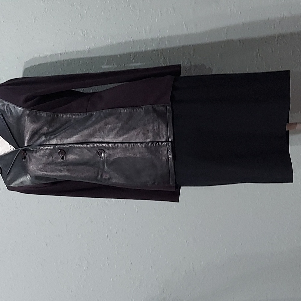 Vintage Anne Klein black skirt made in usa 100% wool ILGWU union made sz 12 - Picture 8 of 8